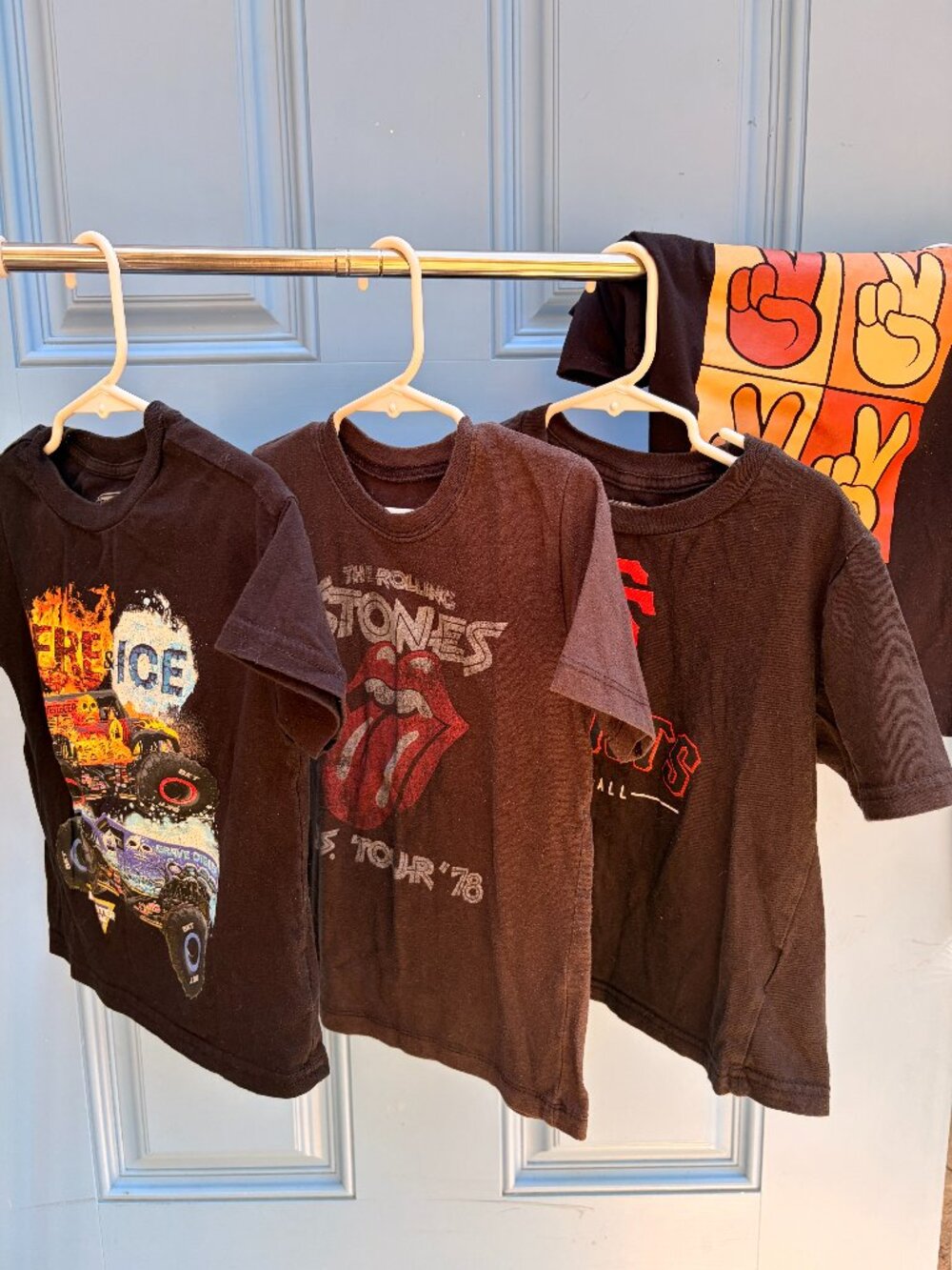 4T Graphic T-Shirt Bundle Rolling Stones Monster Jam SF Giants – 4 Tees Descript